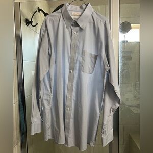Roundtree & Yorke Gold Label White and Black Check Shirt